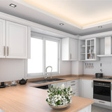 4 in. Slim Square Recessed LED Downlight, Black Trim, Canless IC Rated, 700 Lumens, 5 CCT Color Selectable 2700K-5000K