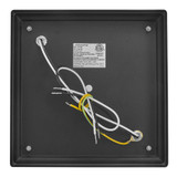 Outdoor Flush Mount Ceiling Light Fixture, Black Porch Light w/ Water Glass, Bulbs Not Included