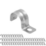 1 in. Electrical Metallic Tube (EMT) Push-On 1-Hole Pipe Straps for Conduit Installation (50 Pack)