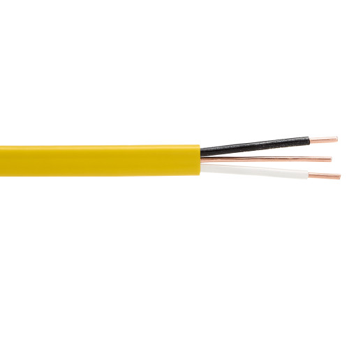 50' 12/2 NM-B Solid Copper W/G Wire, Non Metallic Sheathed Cable, 600V