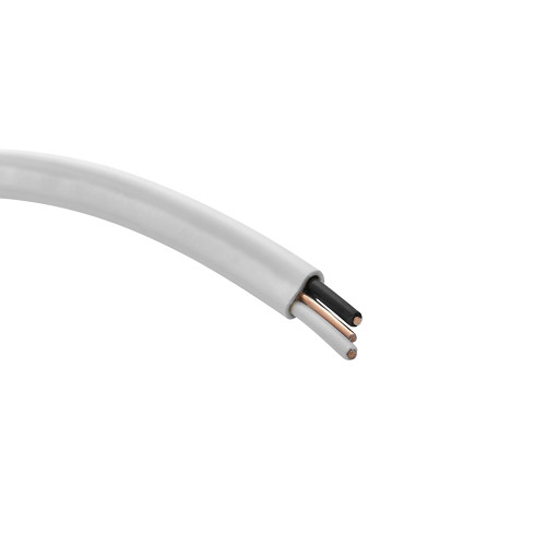 100 Ft. 14/2 White NM-B Solid Copper Electrical W/G Wire, Non Metallic Sheathed Cable, 600V