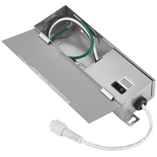 3 in. Slim Recessed LED Downlight, Canless IC Rated, 500 Lumens, 5 CCT Color Selectable 2700K-5000K