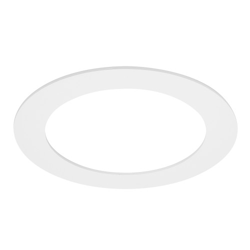 6 in. Goof Rings for Recessed Lights, Can or Canless Downlight Trim Ring, White (12-Pack) 