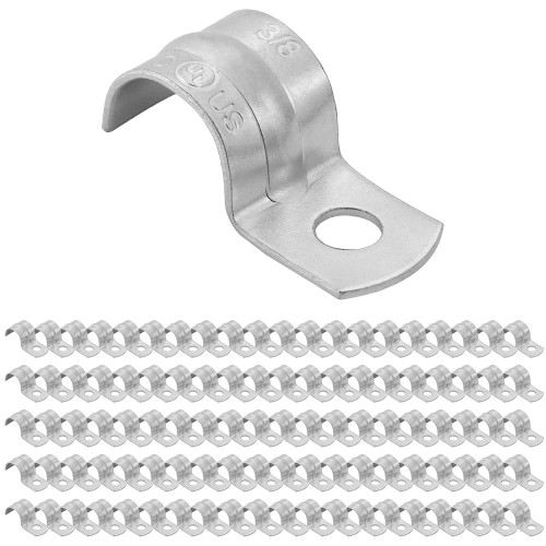 3/8 in. BX Strap Standard Fitting 1-Hole Metal Conduit (FMC), (100 Pack)