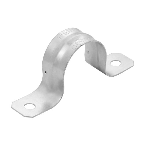 1 in. Electrical Metallic Tube (EMT) Push-On 2-Hole Pipe Straps for Conduit Installation (50 Pack)