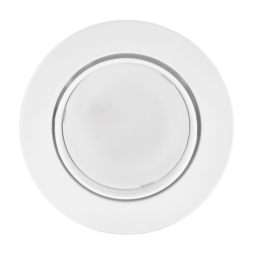 4 in. Adjustable Recessed LED Gimbal Downlight, Metal Trim, 1000 Lumens, 5 CCT Color Selectable 2700K-5000K