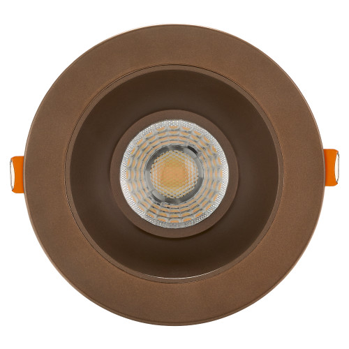 4 in. Slim Round Recessed Anti-Glare LED Downlight, Bronze Trim, Canless IC Rated, 1000 Lumens, 5 CCT 2700K-5000K