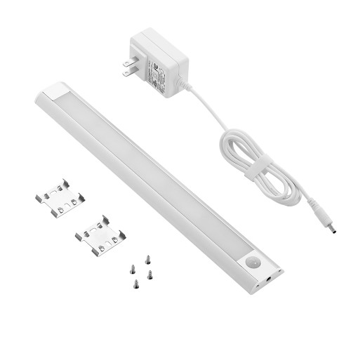 12 in. LED Under Cabinet Light, Dark Activated Motion Sensor, Plug-In, 375 Lumens, 3000K Warm White