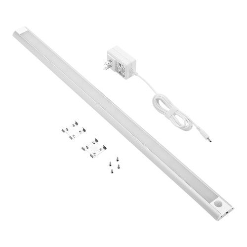 24 in. LED Under Cabinet Light, Dark Activated Motion Sensor, Plug-In, 675 Lumens, 3000K Warm White