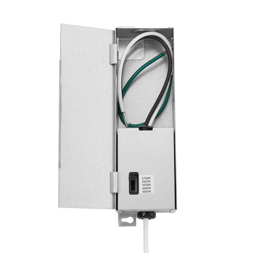 2 in. 5 CCT Adjustable LED Slim Gimbal Downlight, 400 Lumens, Color Selectable 2700K-5000K, 30° Directional Tilt
