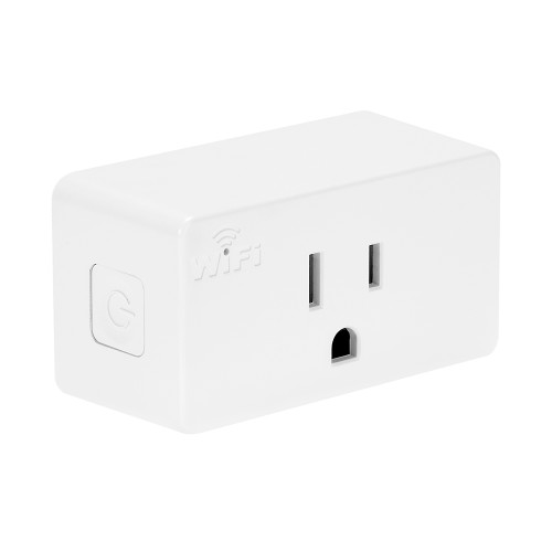 Smart WiFi Outlet Adapter, One Outlet Smart Plug, Works With Google Home / Alexa, App Control, 2.4 GHz WiFi (2 Pack)
