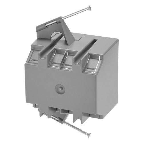 2 Gang 32.5 cu. in. PVC New Construction Electrical Switch and Outlet Junction Box, ETL Listed, Gray (10 Pack)