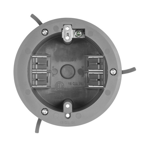 18 cu. in. PVC Old Construction Ceiling Electrical Junction Box, Ceiling Box, ETL Listed, Gray (10 Pack)