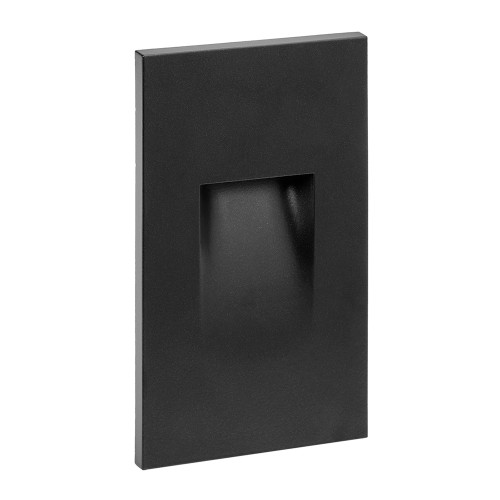 Vertical LED Step Light, Indoor/Outdoor Stair Light, 3 CCT Color Selectable 3000K/4000K/5000K, Black (2 Pack)