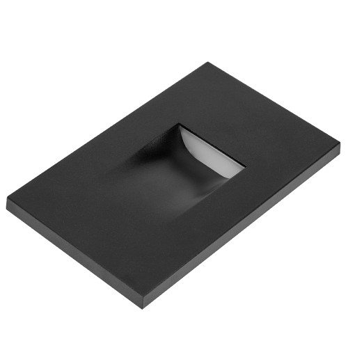 Vertical LED Step Light, Indoor/Outdoor Stair Light, 3 CCT Color Selectable 3000K/4000K/5000K, Black (2 Pack)
