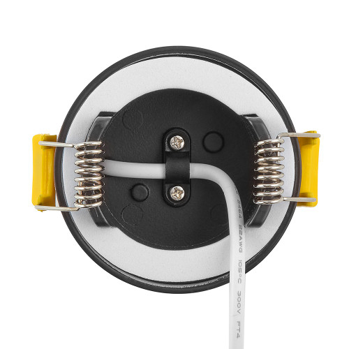 3 in. LED Cylinder Downlight, Ceiling Spot Light, 900 Lumens, Canless 5 CCT Color Selectable 2700K-5000K, Black