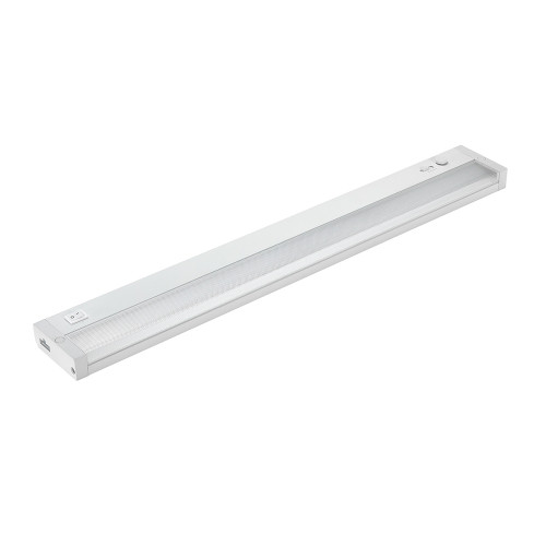 24 in. LED Under Cabinet Light, Dimmable, Linkable, Hardwired or Plug & Play, 1025 Lumens, 5 CCT 2700K - 5000K, White, On/Off Switch