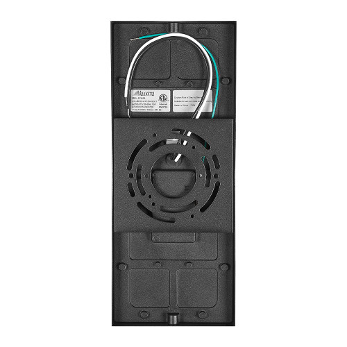 LED Outdoor Wall Light, Black w/ Horizontal Bar & Frosted Lens, Modern Porch Light, 1000 Lumens, 5 CCT 2700K-5000K 12 in. Height