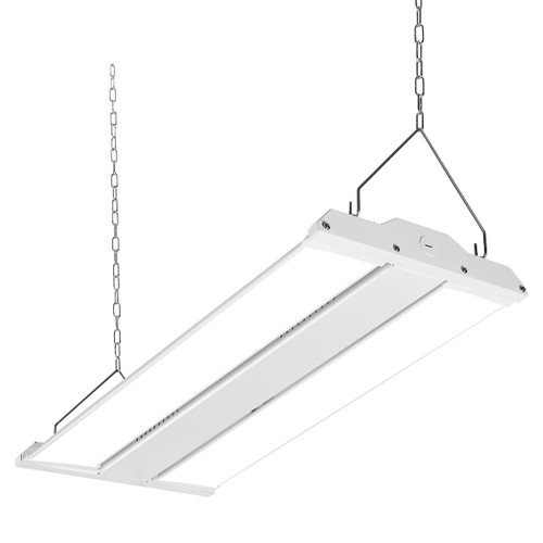 2 ft. x 1 Ft. LED Linear High Bay Shop Light Fixture, Rotating Adjustable Light Panels 135°, 13,500 Lumens, 5000K Daylight