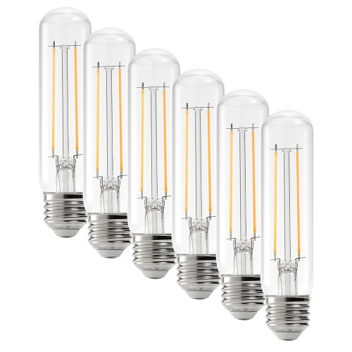 T10 LED Edison Light Bulb, 40 Watt Equal, 2700K Warm White