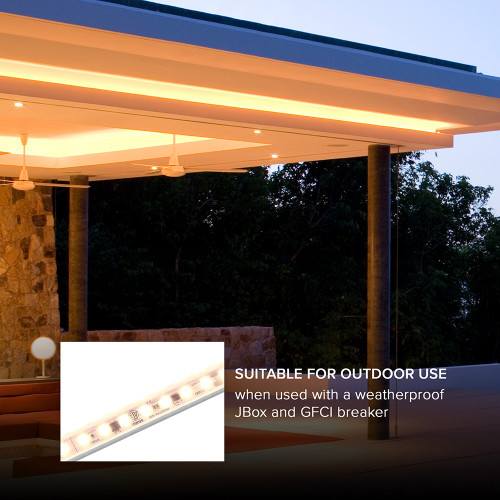 96 in. hardwired LED under cabinet strip cove light, 3000K