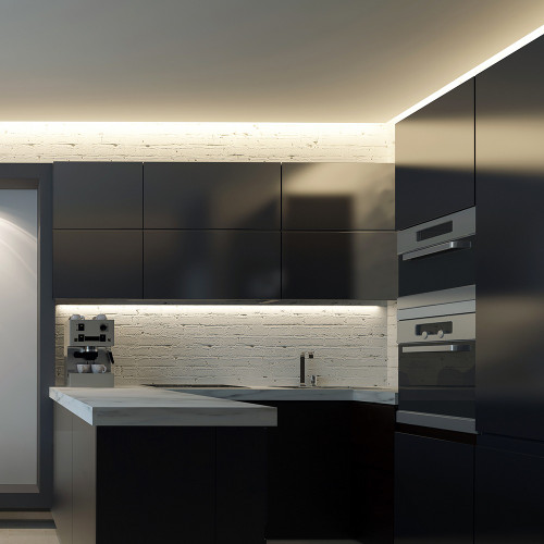 96 in. hardwired LED under cabinet strip cove light, 3000K