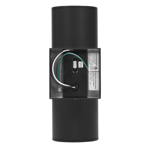 LED Cylinder Outdoor Wall Wash, Up and Down Sconce Light, 24 Watt, 2300 Lumens, 5 CCT 2700K-5000K, Dusk to Dawn Sensor - 12 in. Height
