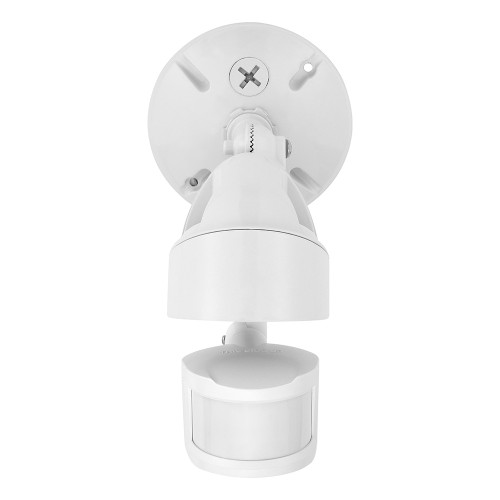 LED Outdoor Flood Wall Light, Exterior Security Light, 950 Lumens, 3000K Warm White, Motion Sensor, Dusk to Dawn Sensor, White