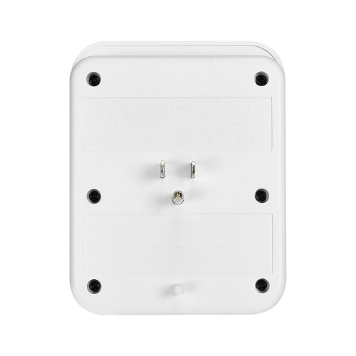 6 Outlet Adapter with Type-C / A USB Charging Ports, 5V 3.1A, Grounded Plug Adapter, 1200 Joules Surge Protection