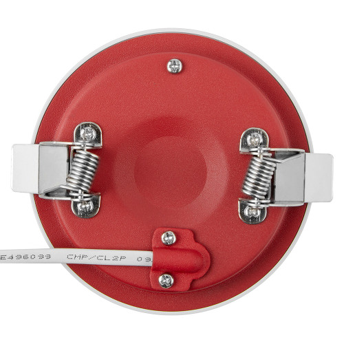 3 in. 2 Hour Fire Rated Slim Recessed LED Downlight, Canless IC Rated, 600 Lumens, 5 CCT Color Selectable 2700K-5000K