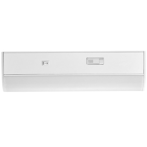 12 in. LED Under Cabinet Light, Hardwired, 550 Lumens, 5 CCT 2700K - 5000K, White, On/Off Switch