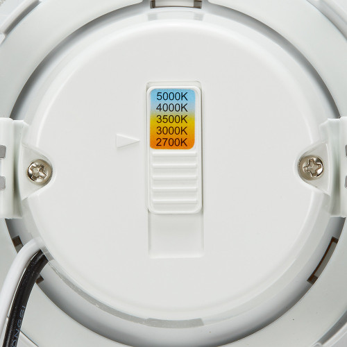 4 in. Adjustable Recessed LED Gimbal Downlight, Plastic Trim, 950 Lumens, 5 CCT Color Selectable 2700K-5000K
