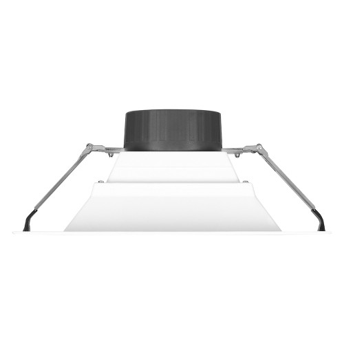 8 in. Recessed Commercial LED Square Downlight, Selectable Color Temperature / Wattage, up to 2550 Lumens