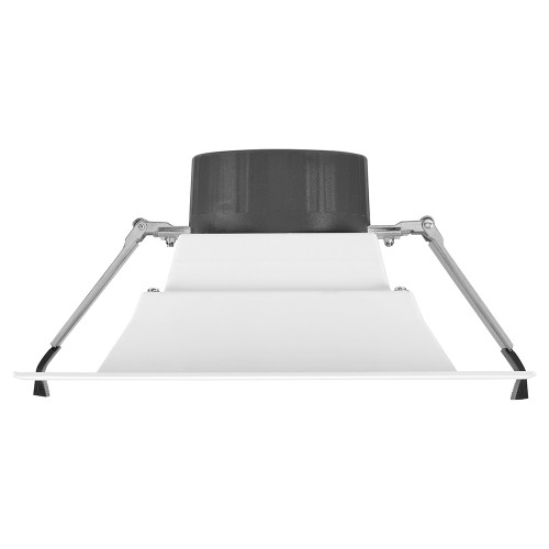 6 in. Recessed Commercial LED Square Downlight, Selectable Color Temperature / Wattage, up to 1850 Lumens