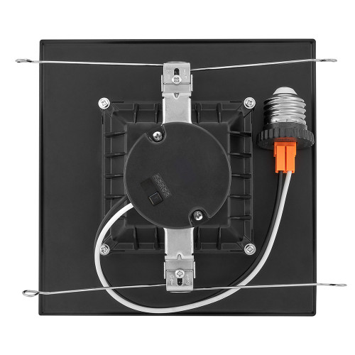 6 in. 5 CCT Retrofit Square Recessed LED Downlight, Black, Trim, 950 Lumens, Color Selectable 2700K-5000K