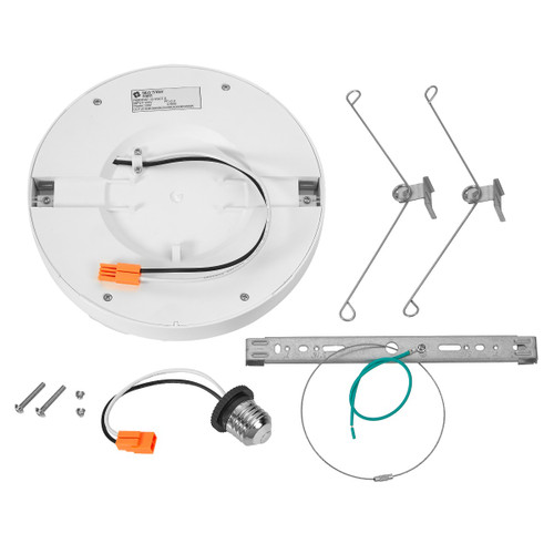 7 in. Round PIR Motion Sensor LED Ceiling Light Fixture, Flush Mount, 5 CCT 2700K-5000K, 1200 Lumens