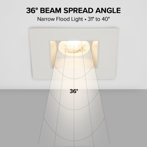 2 in. Slim Square Recessed Anti-Glare LED Downlight, Stone Gray Trim, Canless IC Rated, 500 Lumens, 5 CCT 2700K-5000K