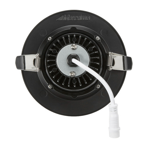 4 in. Adjustable Recessed Anti-Glare LED Gimbal Downlight, Black Trim, Canless IC Rated, 1050 Lumens, 5 CCT 2700K-5000K, 360° Rotation