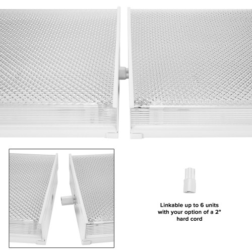 4 ft. Wraparound LED Shop Light Fixture, Linkable, Selectable Color Temperature / Wattage, up to 6800 Lumens