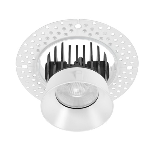 3 in. Trimless Slim Round Recessed Anti-Glare LED Downlight, White, Canless IC Rated, 800 Lumens, 5 CCT 2700K-5000K
