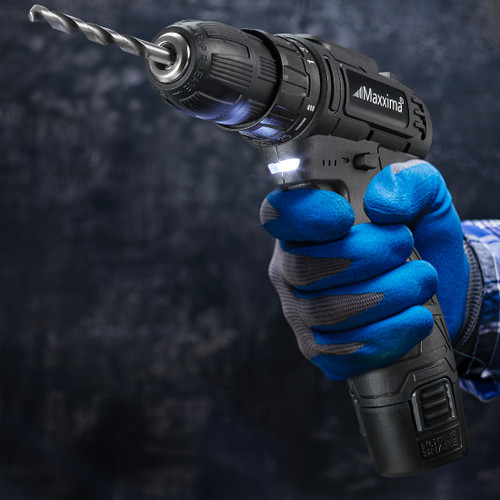 12V Cordless Power Drill Kit with Battery & Charger, High-Speed, 1400 RPM, 25+1 Torque Control