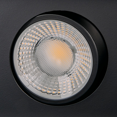 4 in. 3 Head LED Slim Square Recessed Anti-Glare Gimbal Downlight, Black, Canless IC Rated, 3000 Lumens, 5 CCT 2700K-5000K