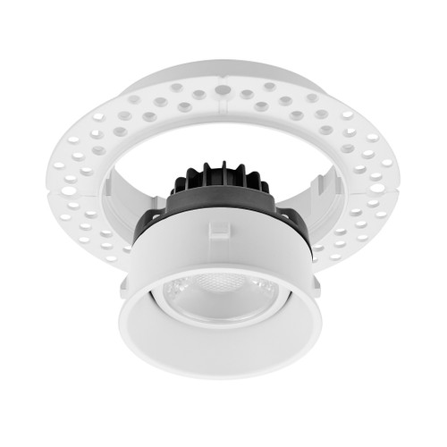 3 in. 5 CCT Adjustable LED Slim Trimless Eyeball Gimbal Downlight, 600 Lumens, Color Selectable 2700K-5000K, 360° Rotation