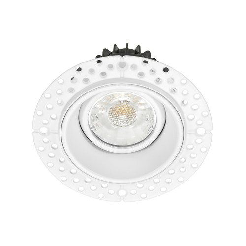 3 in. 5 CCT Adjustable LED Slim Trimless Eyeball Gimbal Downlight, 600 Lumens, Color Selectable 2700K-5000K, 360° Rotation