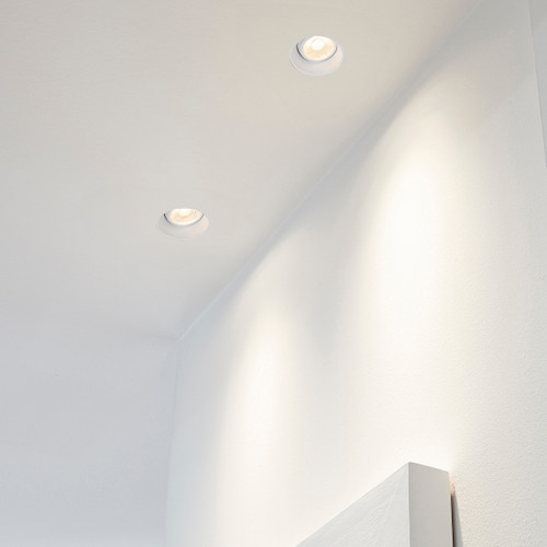 3 in. 5 CCT Adjustable LED Slim Trimless Eyeball Gimbal Downlight, 600 Lumens, Color Selectable 2700K-5000K, 360° Rotation