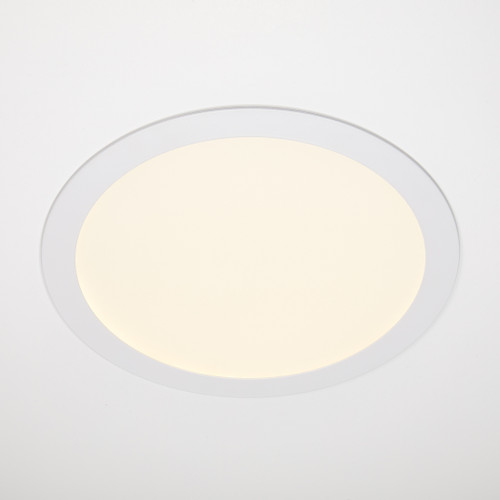 12 in. Slim Round Recessed LED Downlight, Canless IC Rated, 2200 Lumens, 5 CCT Color Selectable 2700K-5000K