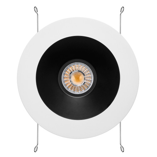 5 in. and 6 in. Retrofit Round Recessed Anti-Glare LED Downlight, White Trim Black Baffle, 1200 Lumens, 5 CCT 2700K-5000K