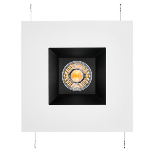 5 in. and 6 in. Retrofit Square Recessed Anti-Glare LED Downlight, White Trim Black Baffle, 1200 Lumens, 5 CCT 2700K-5000K
