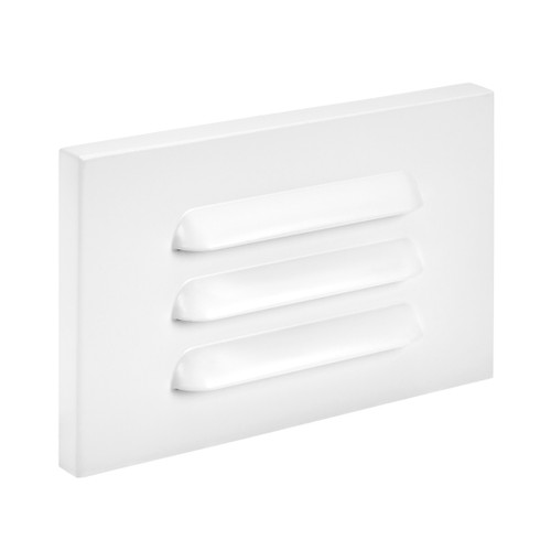 Horizontal LED Grated Step Light, Indoor/Outdoor Stair Light, 3 CCT Color Selectable 3000K/4000K/5000K, White (2 Pack)