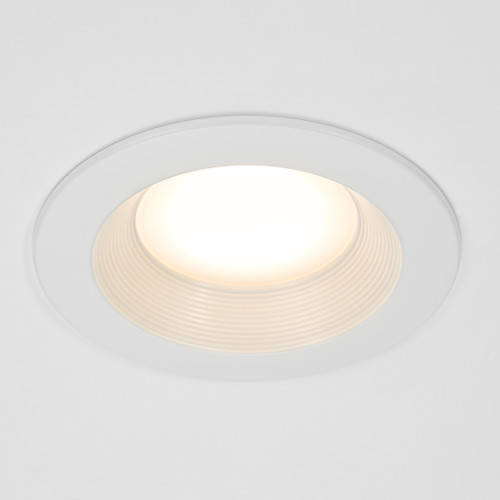 6 in. Recessed LED Downlight, Canless w/ Deep Baffle, 1200 Lumens, 5 CCT Color Selectable 2700K-5000K